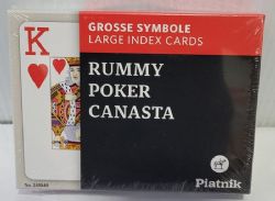 // CARTES DE POKER - JEU DOUBLE OPTI LARGES INDEX (RUMMY, POKER, CANASTA)